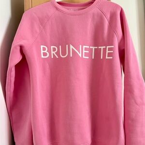 BRUNETTE The Label Crewneck Sweatshirt XS [LIKE NEW!]